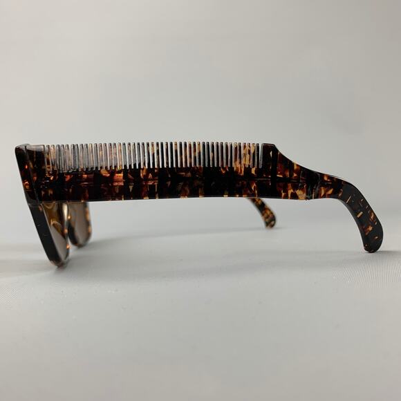 Vintage MOSCHINO by PERSOL Tortoiseshell Acetate Brown Sunglasses - Picture 4 of 6